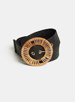 Raffia Buckle Belt