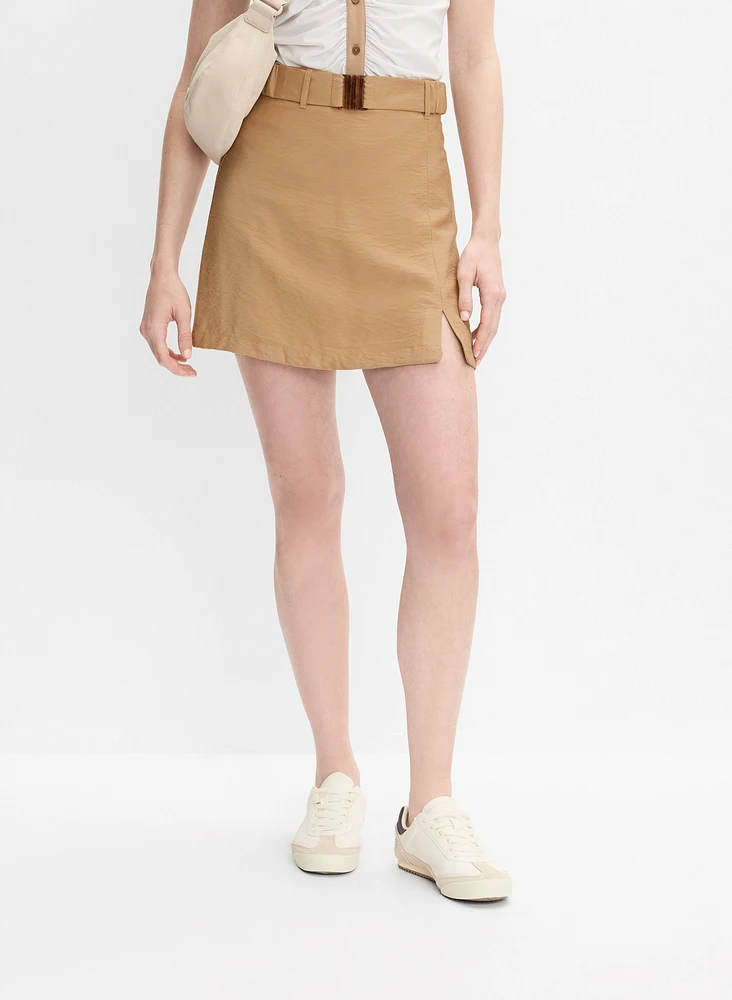 Stretch Linen Skort