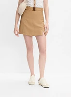 Stretch Linen Skort