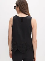Embroidered Hem Blouse