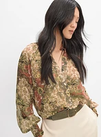 Paisley Print Blouse