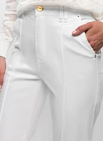 Capri en denim à jambe droite
