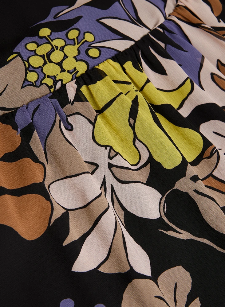 Tropical Chiffon Dress