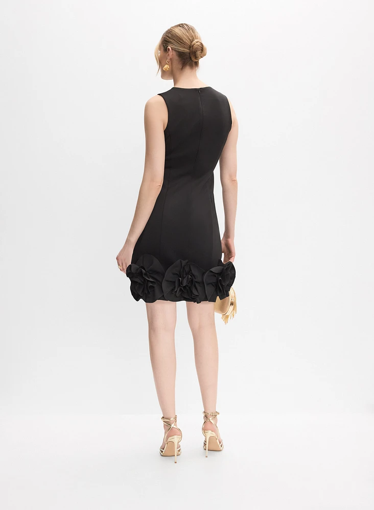 Floral Appliqué Dress