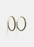 Epoxy Hoop Earrings