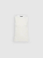 Knit Crew Neck Tank Top