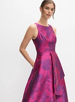 Adrianna Papell - Robe florale ajustée et évasée
