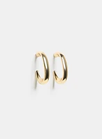 Boucles d'oreilles en anneaux métalliques