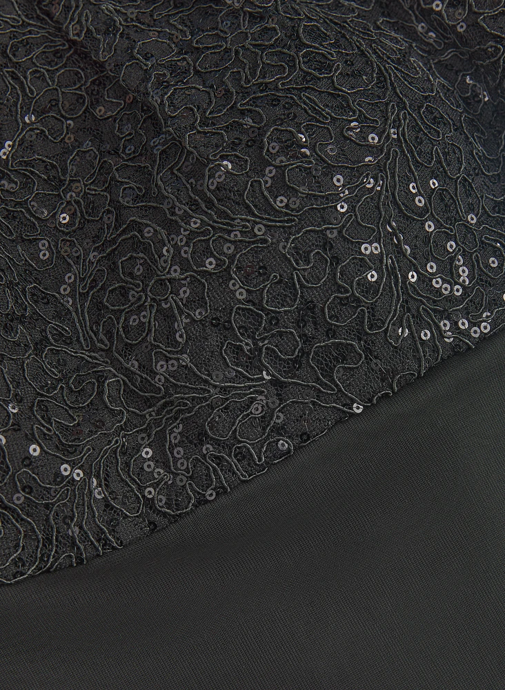 Robe à bustier paillettes