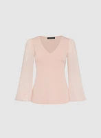 Embellished Chiffon Top