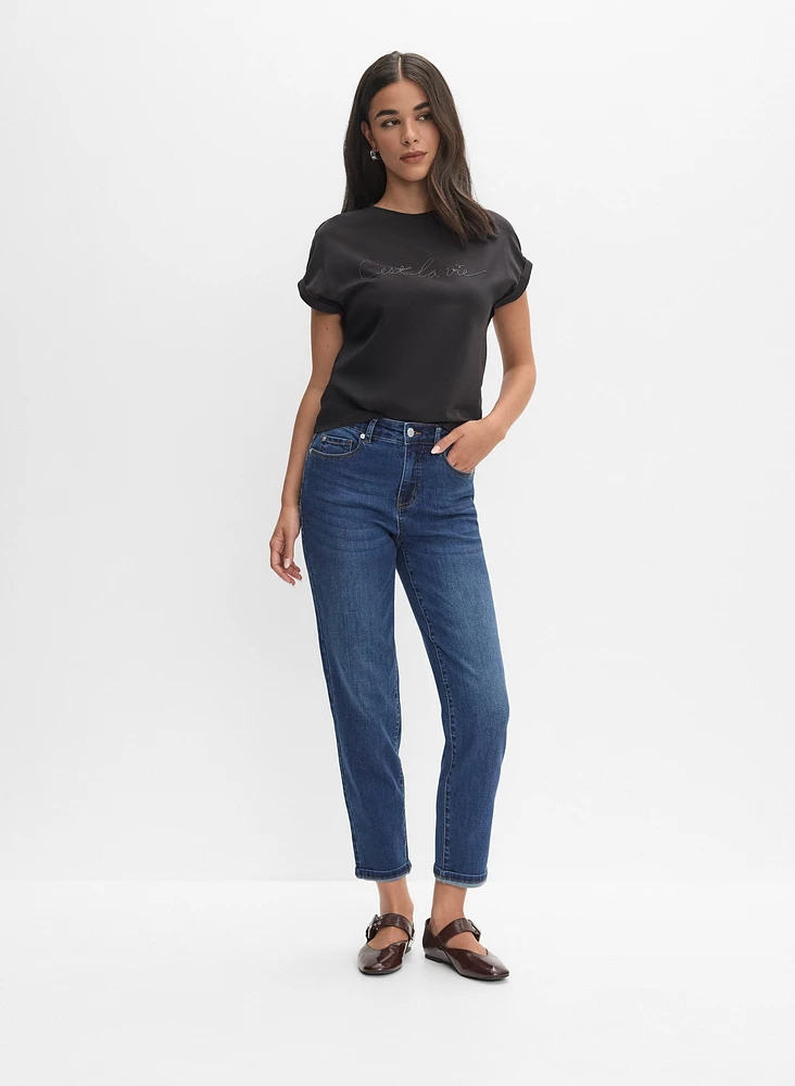 Beaded Script T-Shirt