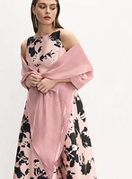 Tie-Front Organza Bolero
