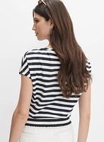 Smocked Hem T-Shirt
