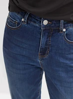 Stone Wash Straight-Leg Jeans