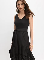 Cotton Cutout Maxi Dress
