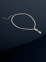 Cubic Zirconia Baguette Necklace