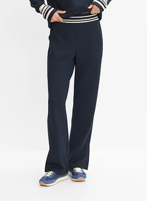Striped Trim Knit Pants