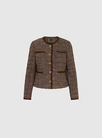 Button-Up Bouclé Jacket