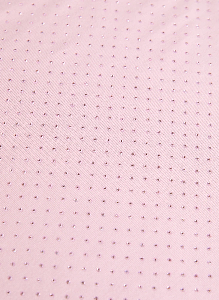 T-shirt à embellissements de pierres
