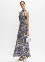 Sequin Embellished Floral Dress
