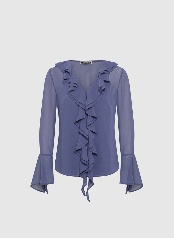 Ruffle Detail Blouse