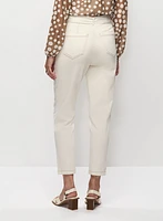 Jean à taille nouée