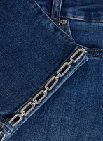 Capri en denim à jambe étroite