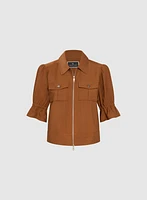Short Puff Sleeve Jacket