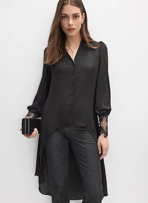 High-Low Hem Blouse