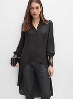 High-Low Hem Blouse