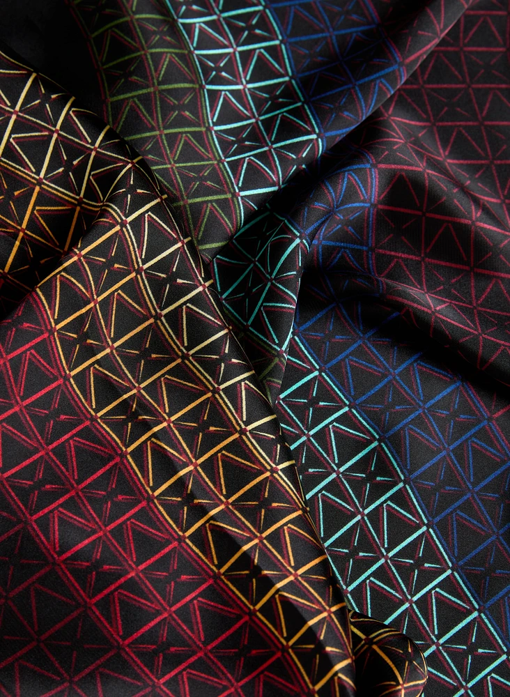 Foulard léger à motif géométrique
