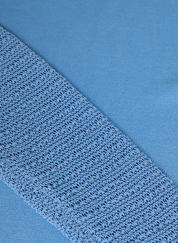 Pointelle Sleeve Sweater