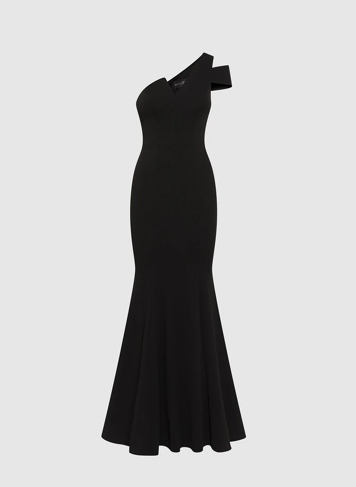 Asymmetric One-Shoulder Gown