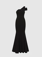 Asymmetric One-Shoulder Gown