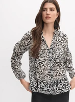 Mixed Print Blouse