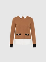 Illusion Shirt Collar Sweater