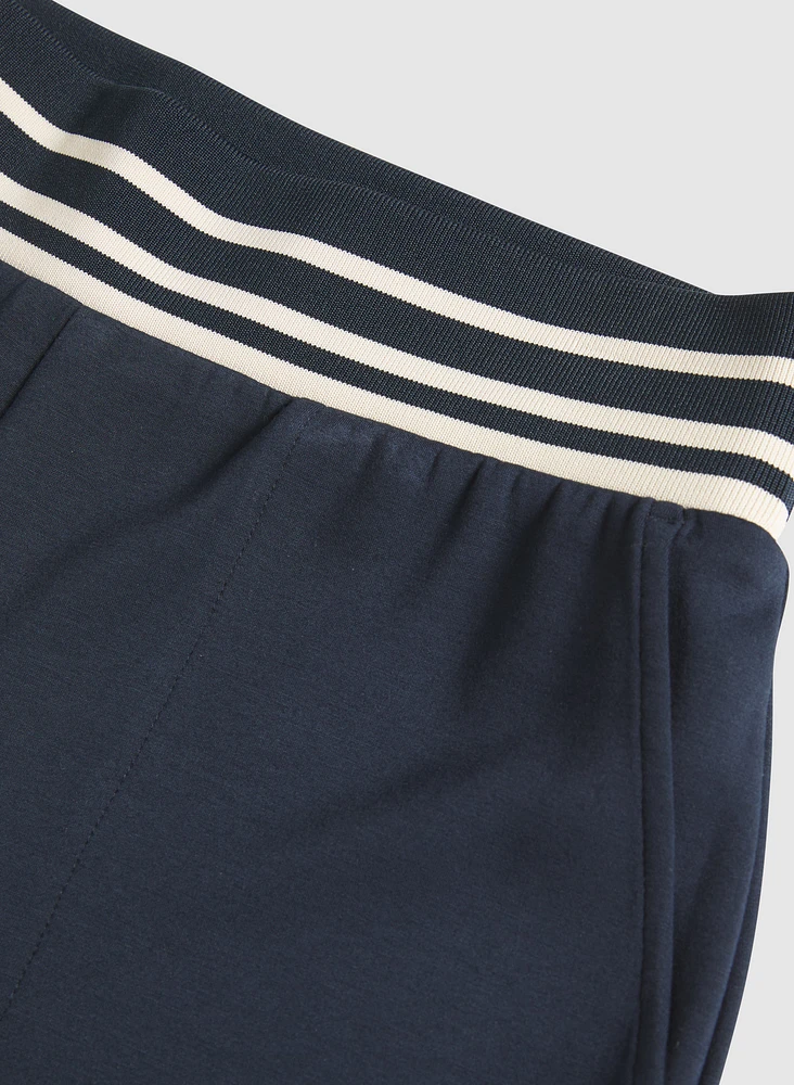 Striped Trim Knit Pants