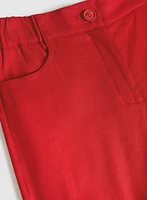 Linen-Blend Capris