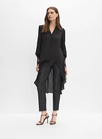 High-Low Hem Blouse