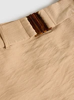 Stretch Linen Skort