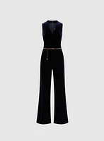Long Velvet Jumpsuit
