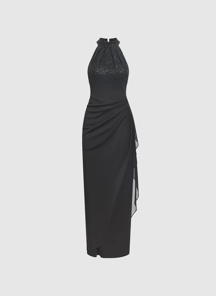 Robe à bustier paillettes
