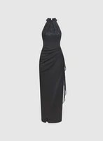 Robe à bustier paillettes