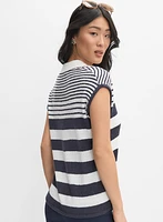 Striped Collar Sweater