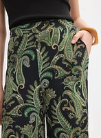 Paisley Wide-Leg Pants