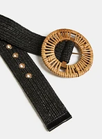 Raffia Buckle Belt