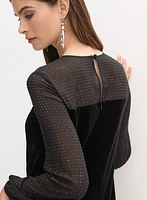 Velvet A-Line Dress