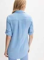 Blouse boutonnée utilitaire