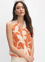 Floral Sleeveless Blouse