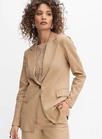 Stretch Linen Blazer